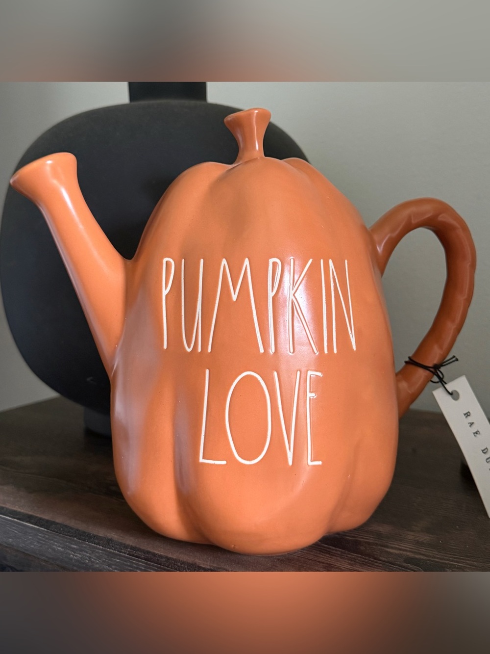 . Rae Dunn Fall Orange Pumpkin Watering Can Home Decor - Picture 7 of 15